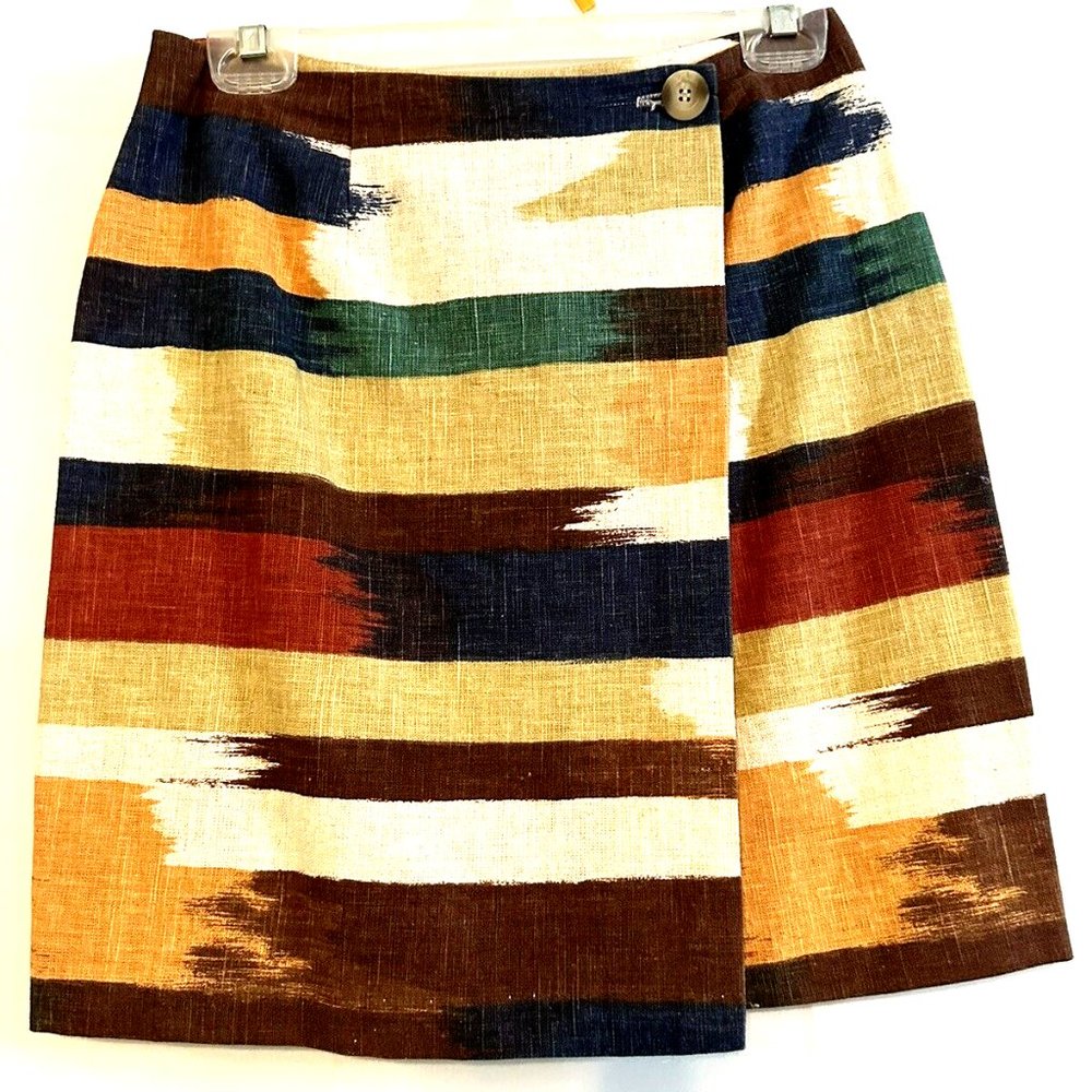 Vintage Jessica Stevens Skort Skirt Retro Color Block Women's Size 9 EUC